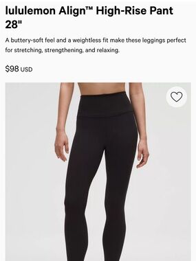 lululemon athletica Align™ High-Rise Kids Legging - Black